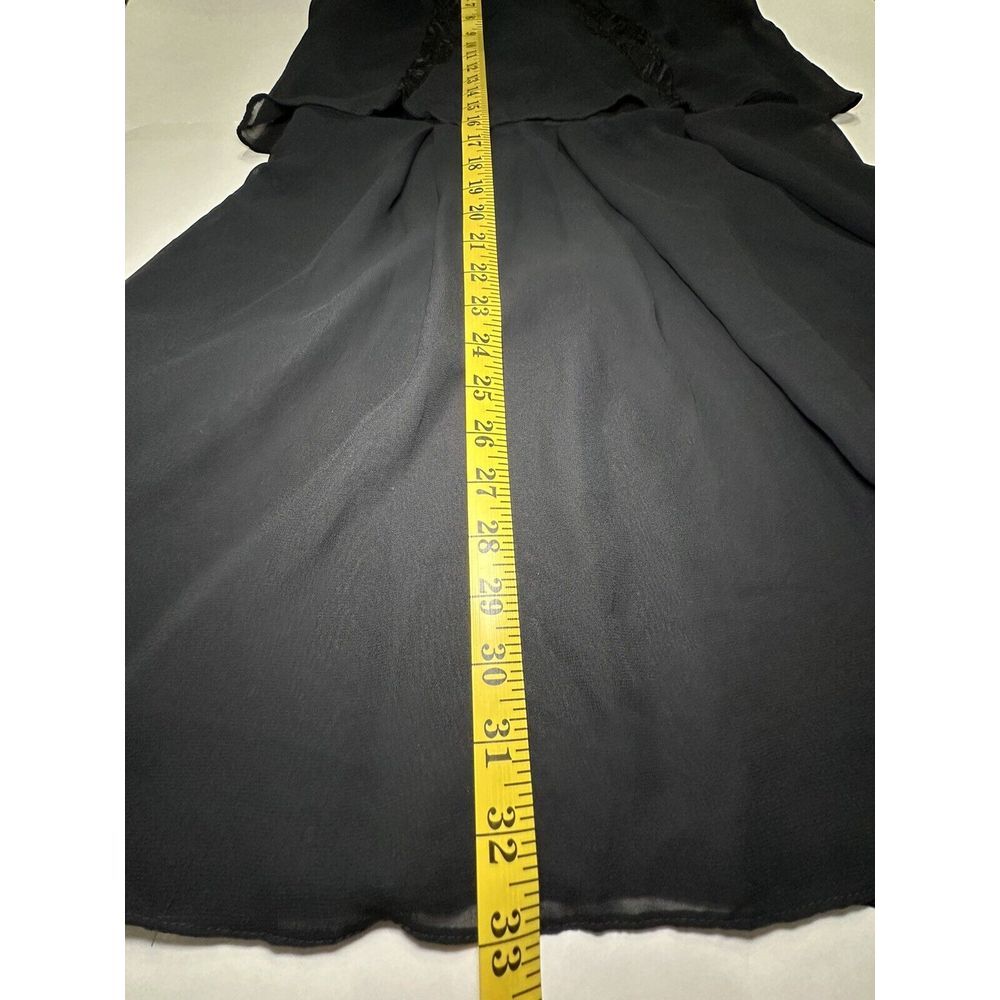 BCBGENERATION Woman's Black Cocktail Dress Mini Black‎ Sleeveless Lace Size 8 - Picture 5 of 11